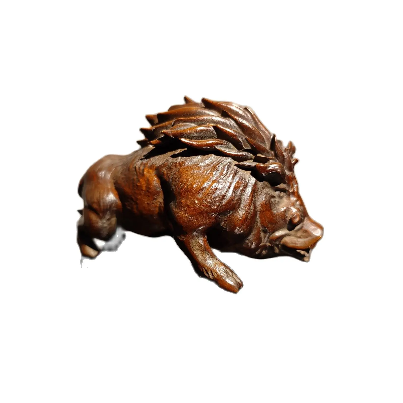 vintage wood carved home decor wooden sculptures african wild boar statue gift pig