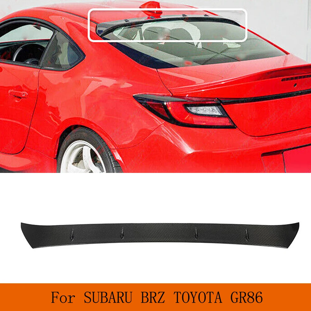 

Car Rear Spoiler for Subaru BRZ Toyota GR86 2022 2023 Real Carbon Fiber Rear Wing Spoiler Spoiler Body Kits Roof Trunk Spoiler