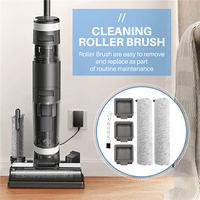 DONQ-Roller Brush Hepa Filter Replacement For Xiaomi Dreame H11 / H11 Max Wet And Dry Vacuum Cleaner Spare Parts Accessories
