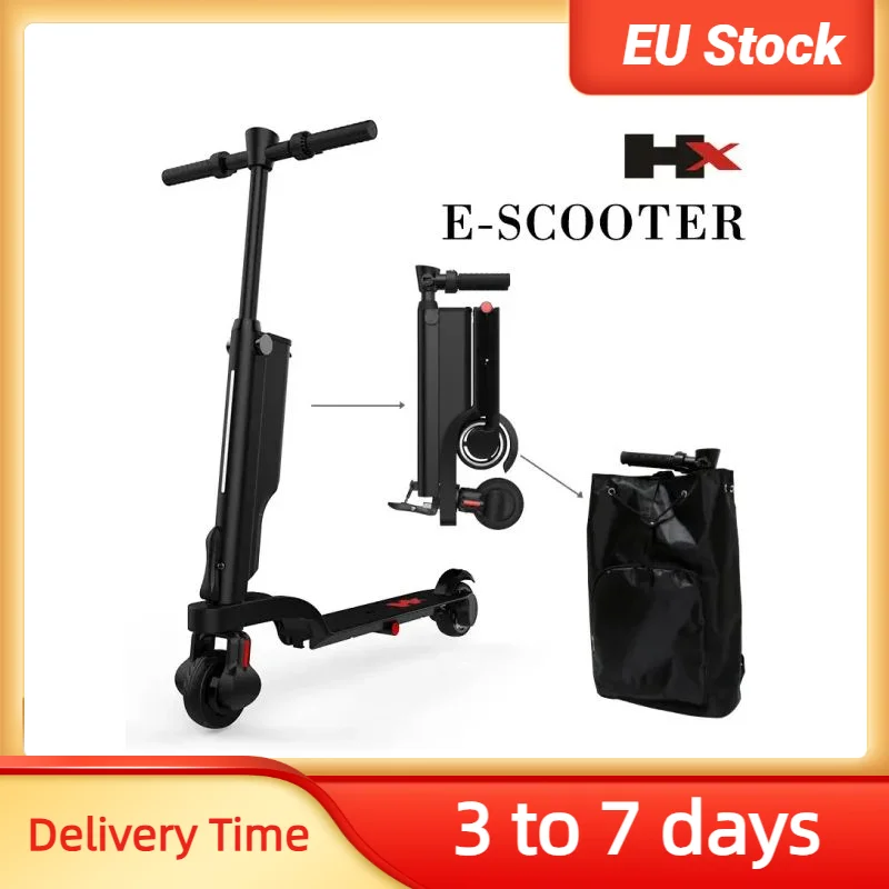 

EU Stock HX X6 Folding Electric Scooter Two Wheel Electric Scooters Mini Protable Backpack E-Scooter Electric Bike Ebike