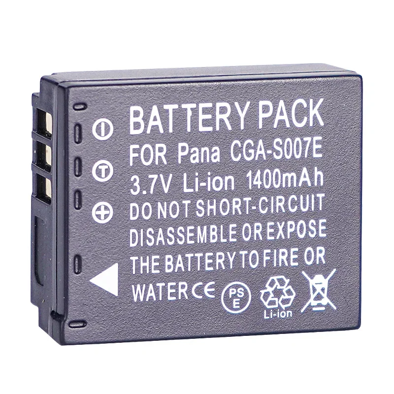 CGA-S007E CGA-S007 Bateria do aparatu 3,7 V 1400 mAh Akumulator do Panasonic DMW-BCD10 DMC-TZ1 TZ2 TZ3 TZ4 TZ5 TZ11 TZ15 — zdjęcie produktu 6