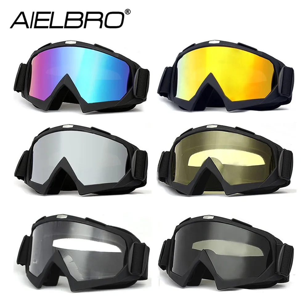 Lunettes de ski coupe-vent pour sports d\'hiver, masque de ski de plein air, lunettes de motocross, lunettes de ski de neige, protection UV, 506