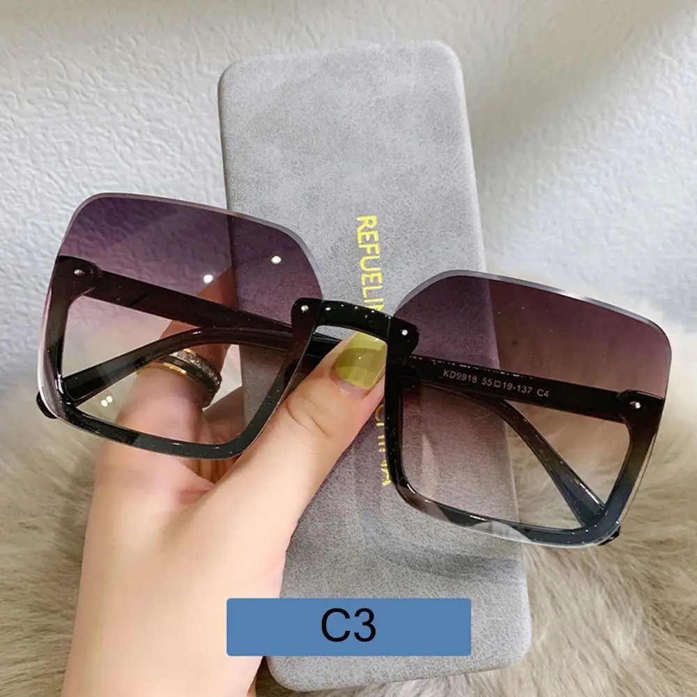 Luxe Vintage Driver Bril Vrouwen Vierkante Zonnebril Brillen Brillen Voor Dames Groot Frame Oversized Zonnebril