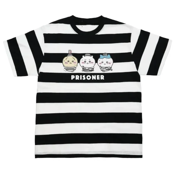 Chiikawa ist überall hier! Weiche, niedliche Cartoon-3D-Print-T-Shirts für Erwachsene Paare, Sportliche Freizeitkleidung, atmungsaktiv, kurze Ärmel, Familien-Matching – Detail 6