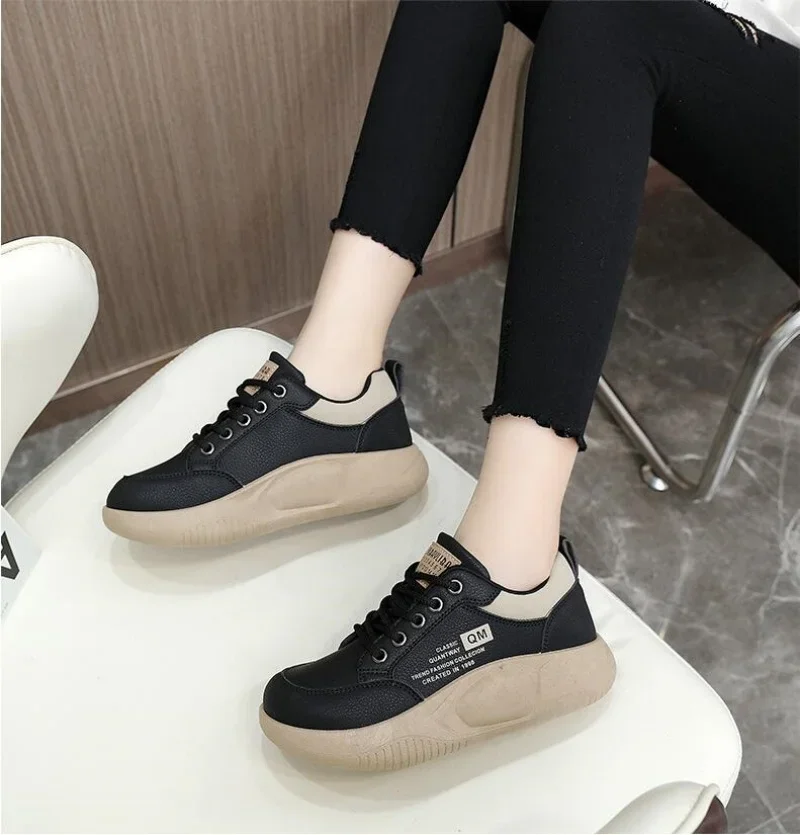 Casual Dames Sneakers Modeontwerper Ronde Neus Dikke Zolen Vrouw Sport Hardloopschoenen Tennis Atletisch Schoeisel