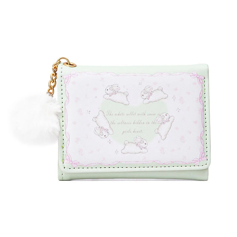 /Vly/New Fashionable And Versatile Bunny Card Bag Id Bag Cute Short And Multi Slot Wallet