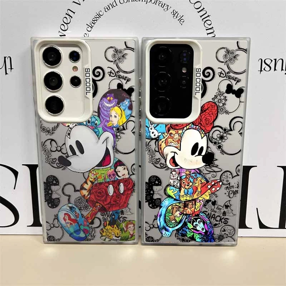 Cute Mickey Mouse Cover For Samsung Galaxy S26 S25 Edge S24 S23 S22 S21 S20 FE Ultra Plus Colorful Phone Case