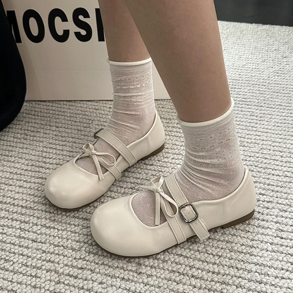 

Новые балетки от модного дизайнера, женские туфли Мэри Джейн с круглым носком, простые и удобные женские туфли с бантом