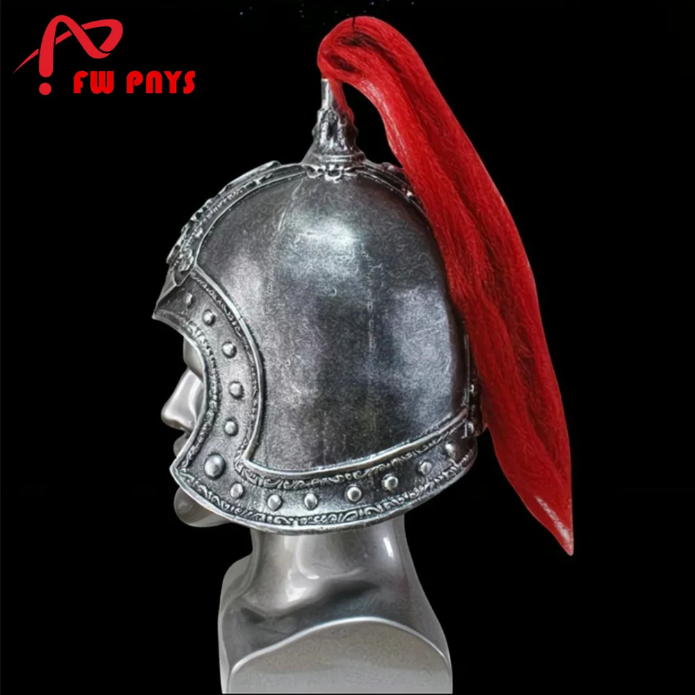 Złoto Srebrny Starożytny Chiński Kapelusz Generała Dla Dorosłych Żywiczny Żołnierz Zbroja Kapelusz Halloween Karnawał Akcesoria