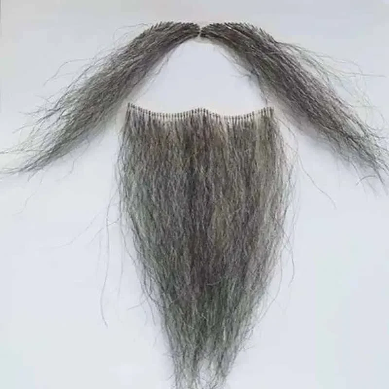 

Fake Mustache Drama Performance Stage Film Television Cosplay Crew Props Artificial Beard Mustache Long Beard