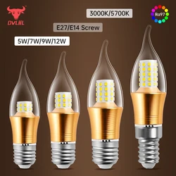 5W 7W 9W 12W E27 E14 Retro Corn Lamp LED Bulb Lamp 360 Beam Angle Replace Halogen Chandelier Lights for Living room Bedroom