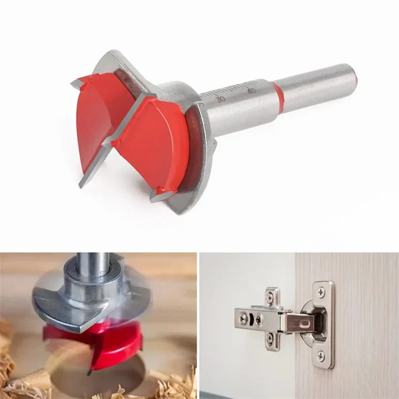 35mm Drill Bits woodworking Door Hole Opener Cabine woodworking hole drilling guide locator Sets Formwork Saw Cutter