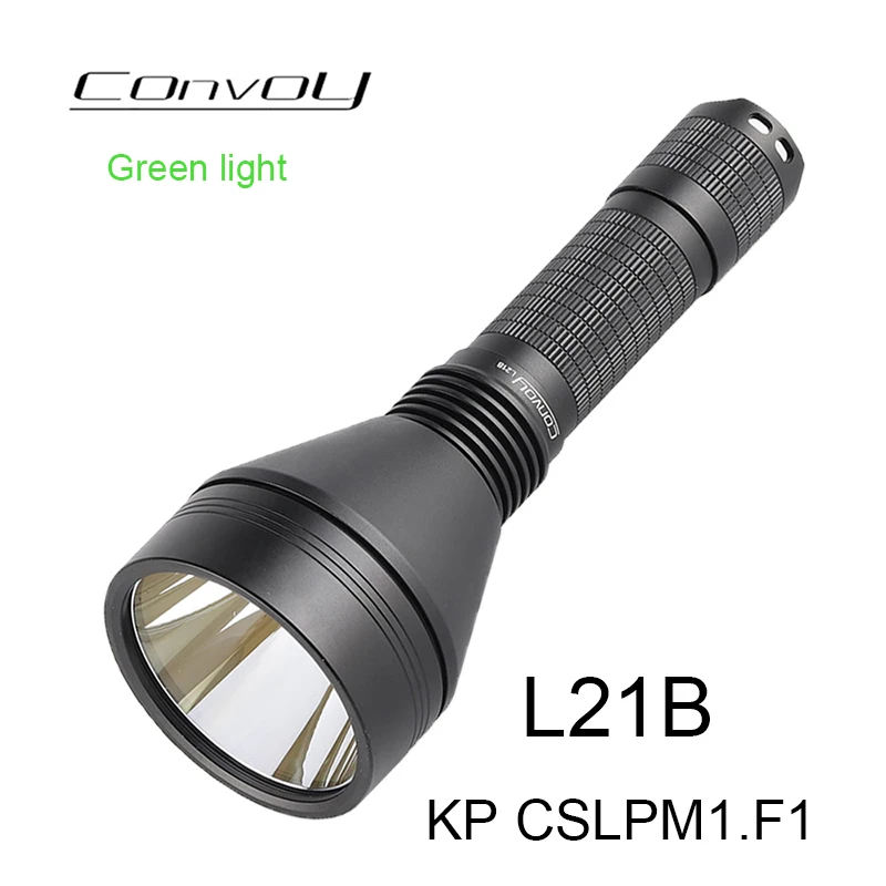 Convoy L21B KP CSLPM1.F1 Led Green light High Powerful 21700 Flash Torch Light Long Range Lantern Camping Lamp Hunting