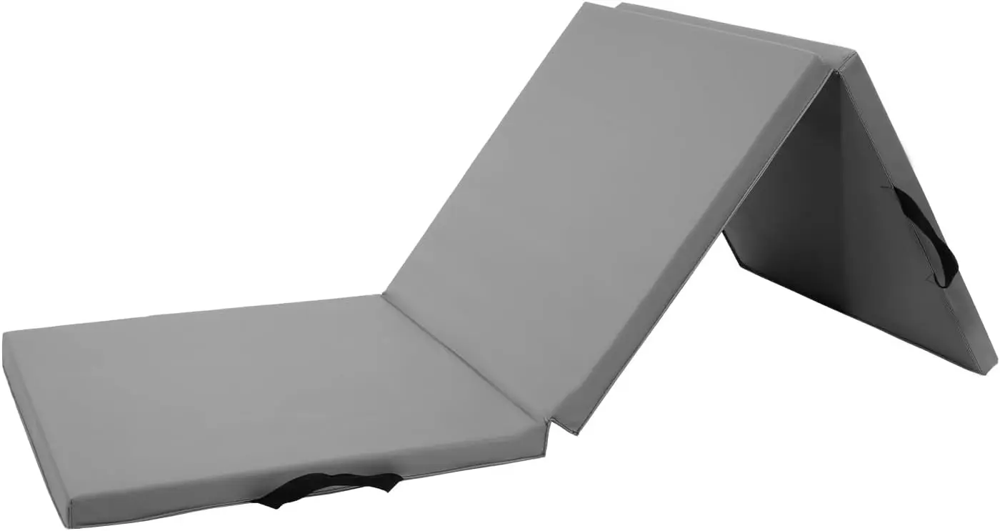 

Складной гимнастический мат 6x2 фута, 3 секции – толщина 2 дюйма, для акробатики, йоги, домашних тренировок