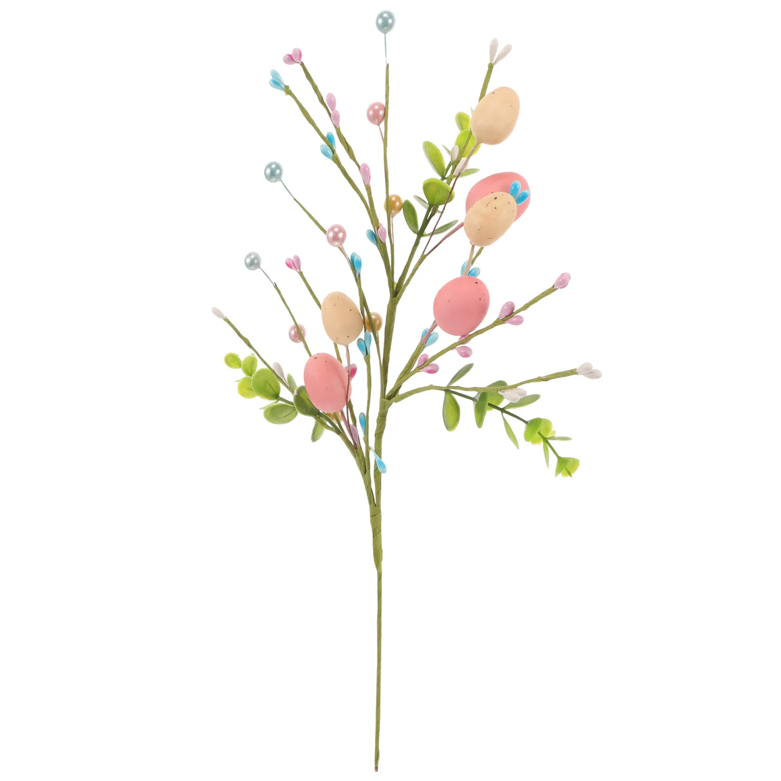 

Artificial Branch Fake Easter Egg Stem For Vase Filler Easter Decor Party Supplies Centerpiece Simulation Egg Branch