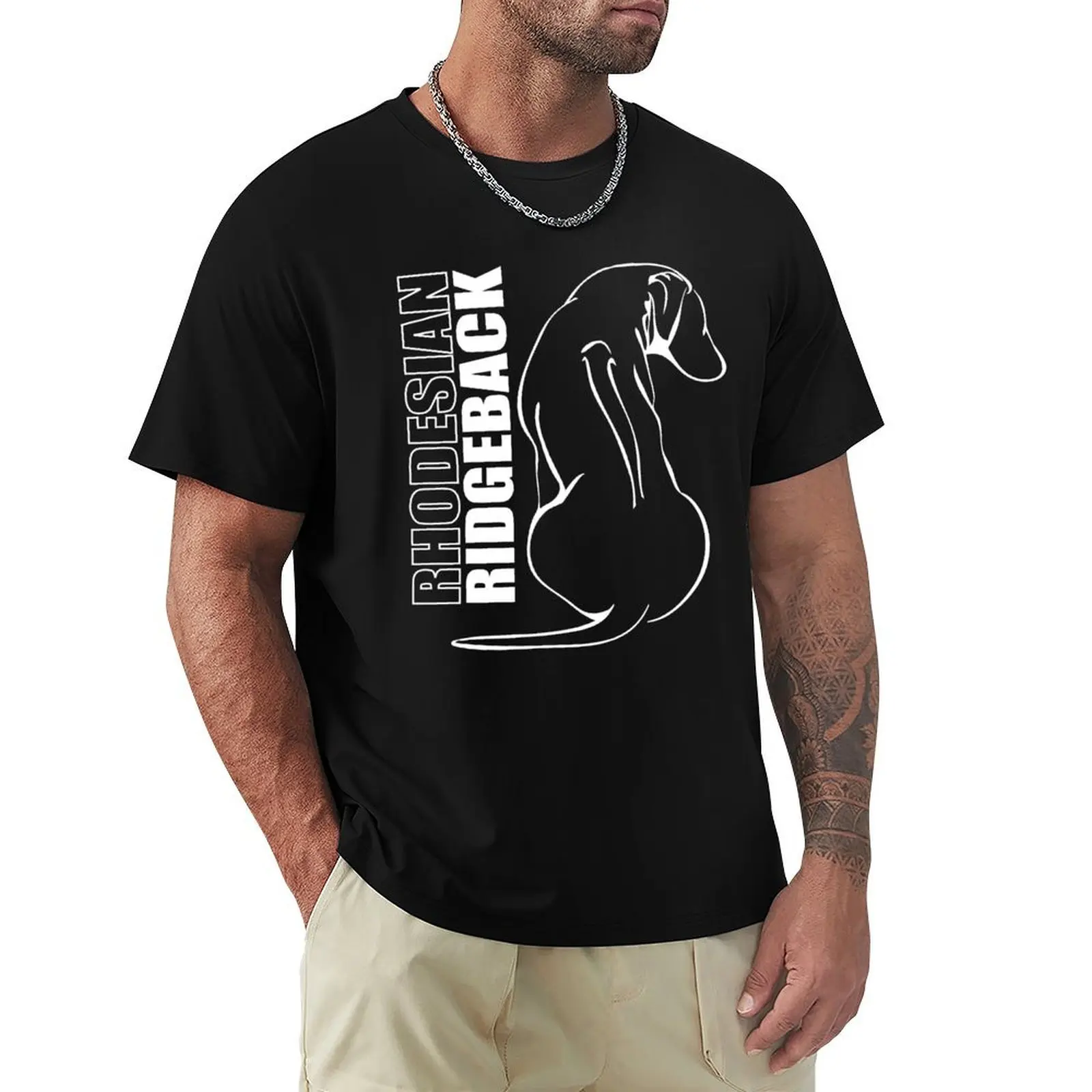 RHODESIAN RIDGEBACK - outline T-Shirt Work Comfort T-Shirt for Men