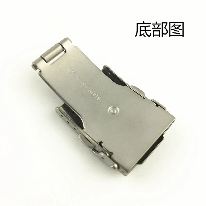 Stainless Steel Solid Double Push Button For Seiko Watch Strap 16mm 18mm 20mm 22mm