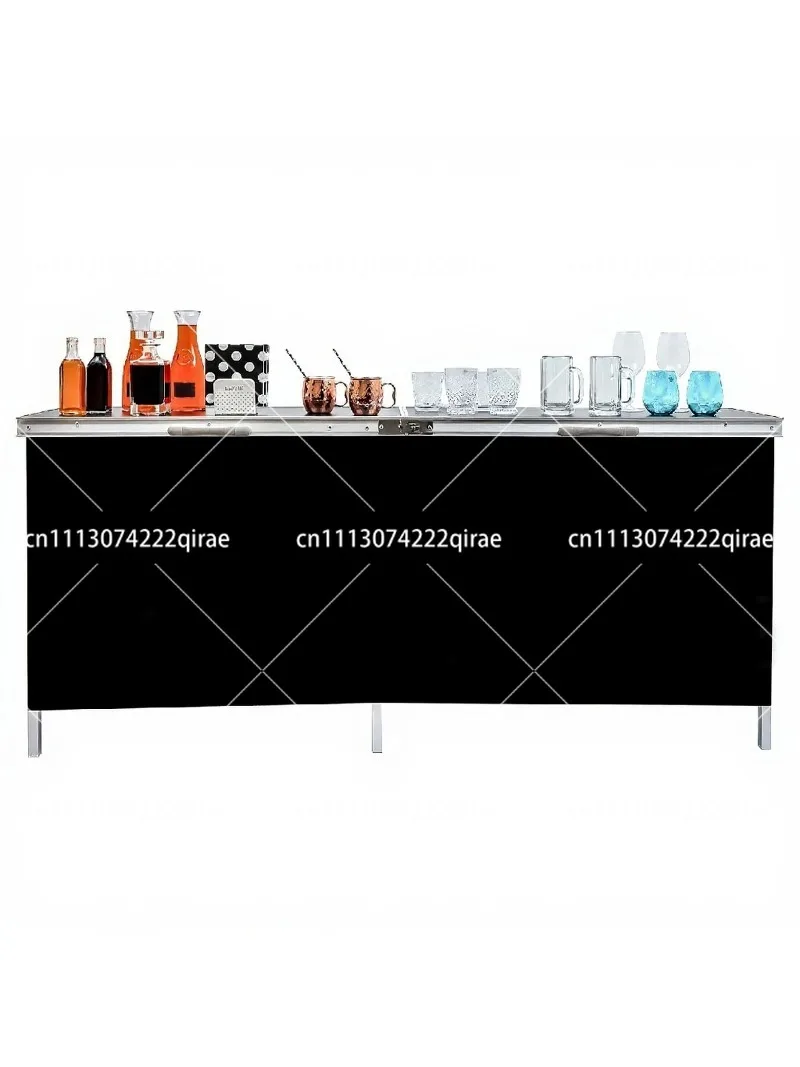 Folding Portable Bar Table for Indoor Outdoor Party Picnic Exhibition Booth