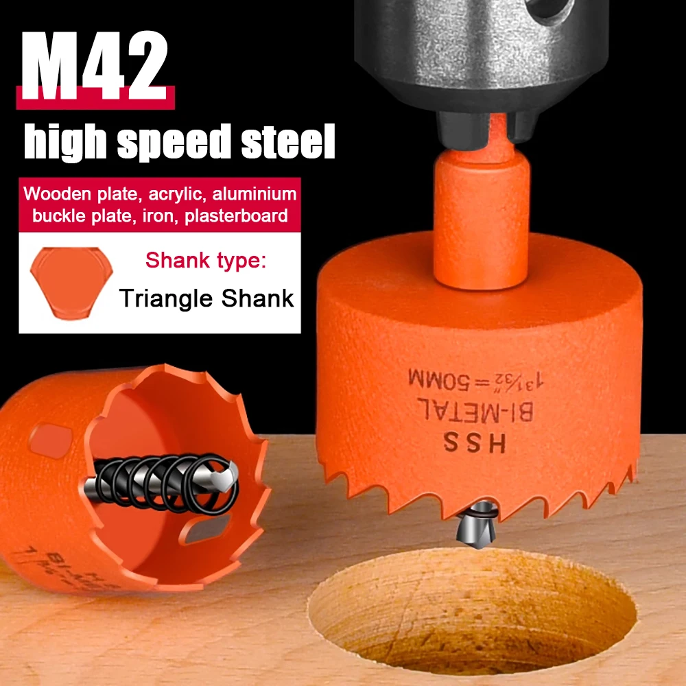 

M42 BI-METAL Hole saws for metal wood Tooth cutting for metal plastic fibre boards 1PC Hole saws 16 mm-250 mm