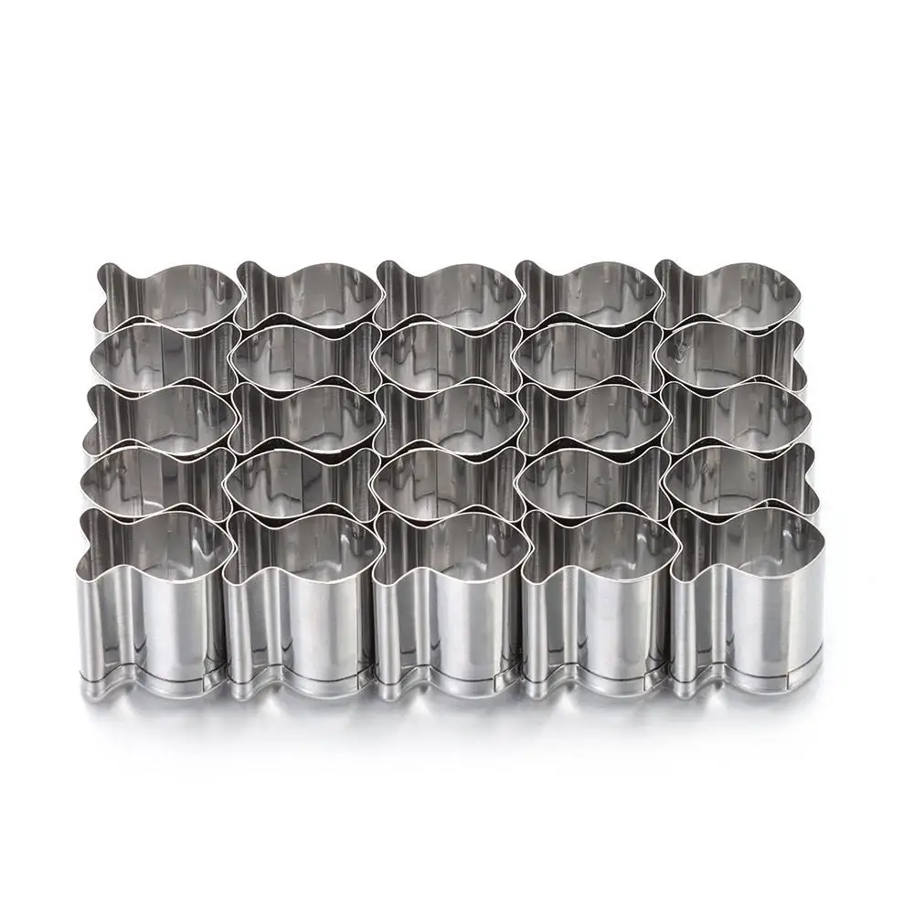 Stainless Steels Gold Fish Cracker Cutter Gold Fish Mini Gold Fish Shapes Mould 25 Cavity Fish Cookie Cutter