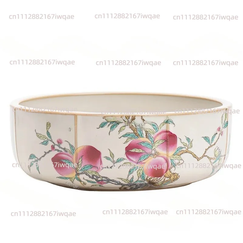Purple pottery tea set, with fruit tray tea set storage tea art ornament