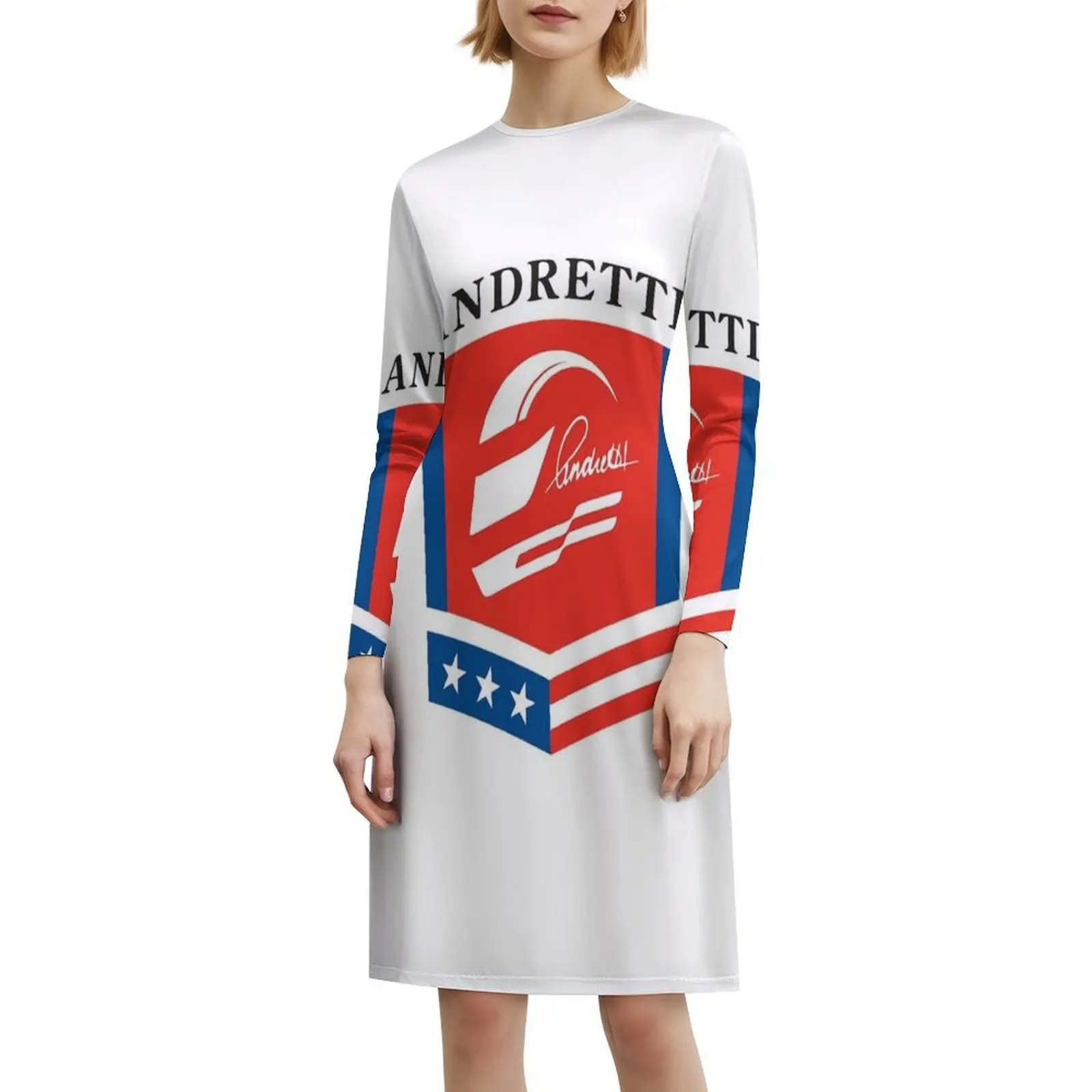 Copandretti Autosport Mini abito stile preppy per donna A-Line vestibilità ampia Abito da giorno casual Indycar Racing Indy Indianapolis Indy