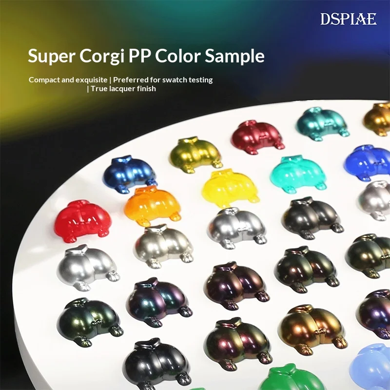Corgi Butt Paint Testing Palette for Miniature Models - Airbrush Color Mixing Board for Warhammer, Gundam & Model Building Tool