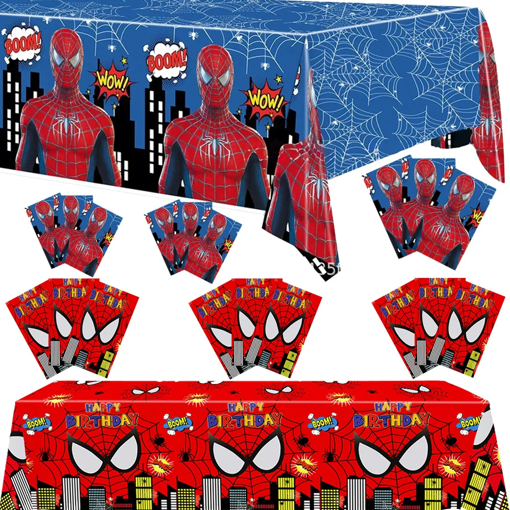 New Spiderman birthday party decorations tablecloth hero party table cover  Table Decoration & Accessories Baby shower boy