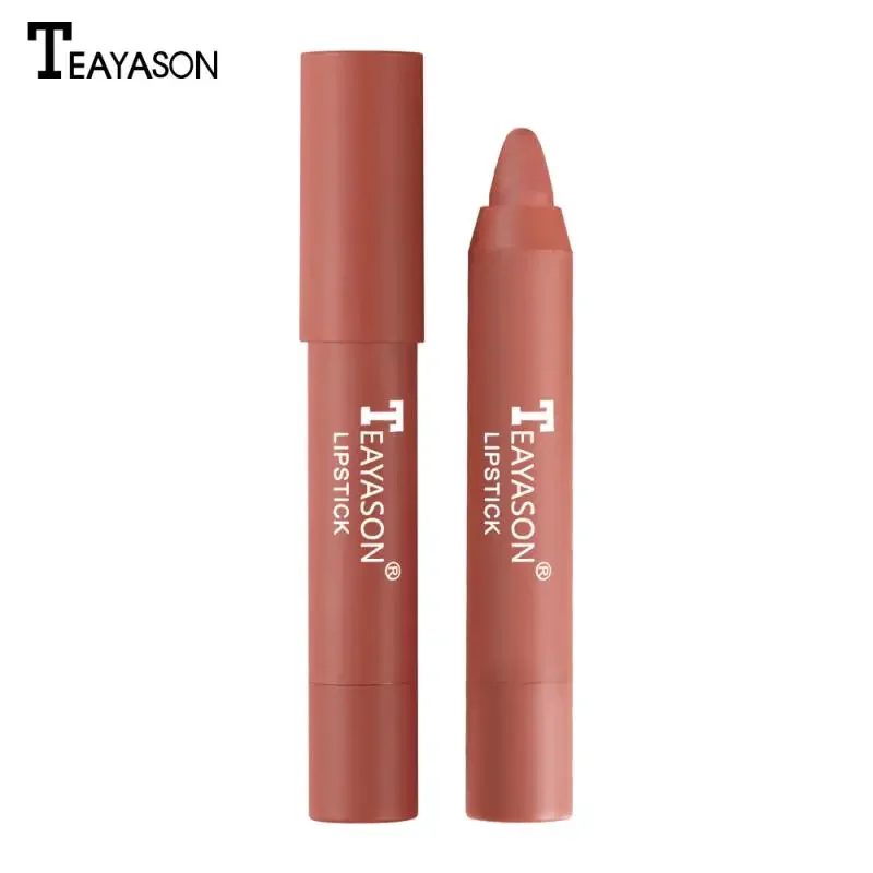 3PCS/Set TEAYASON Lipstick Pencil Velvet Matte Waterproof Long Lasting Non-Stick Cup Lip Tint Pen Cosmetic