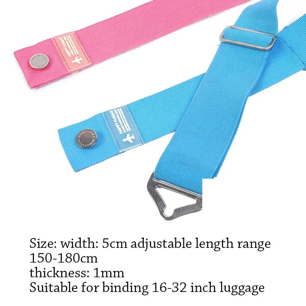 Anti-theft Luggage Buckle Strap Adjustable Packing Belt Baggage Secure Lock Bundling Suitcase Belt Travel Suitcase Accessories