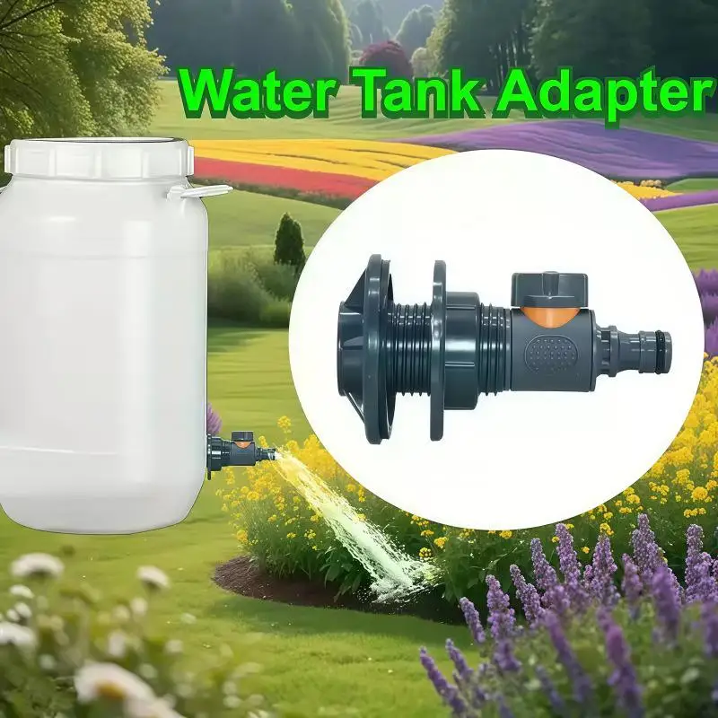 Tank Adapter 1/2 Inch Tank Connector Irrigation Valve Garden Maintenance Water Storage