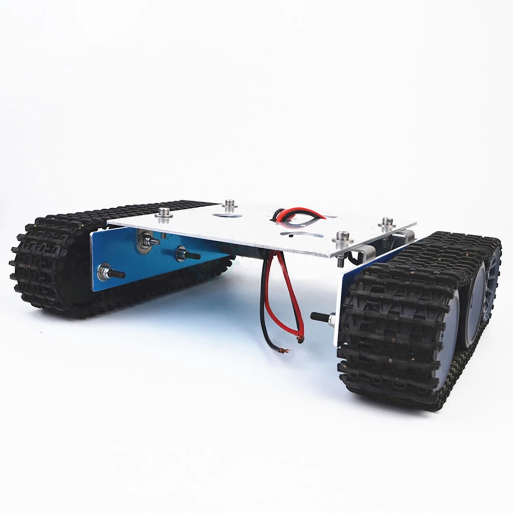 FBIL-알루미늄 합금 탱크 로봇 DC9-12V 트랙 차량 섀시 DIY 크리에이티브 업그레이드 업데이트 아두이노 조립 키트 A