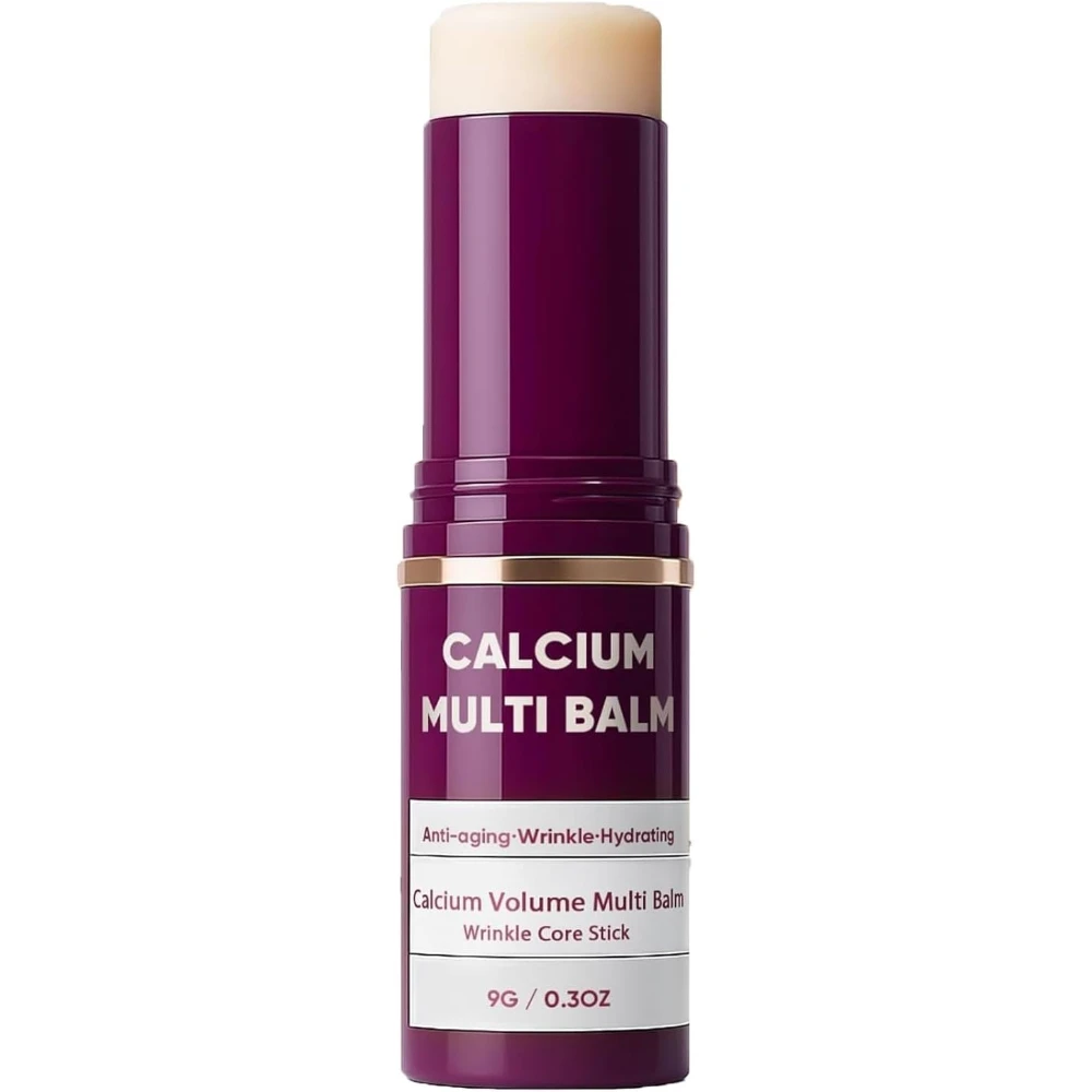 Cemenrete Calcium Volume Multi-Balm, Wrinkle Core Stick, Moisture, Almond and Vitamin E for Lip Balm Eye Cream Neck (1 Piece)