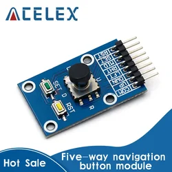 Five Direction Navigation Button Module for MCU AVR Game 5D Rocker Joystick Independent Keyboard for Arduino Joystick Module