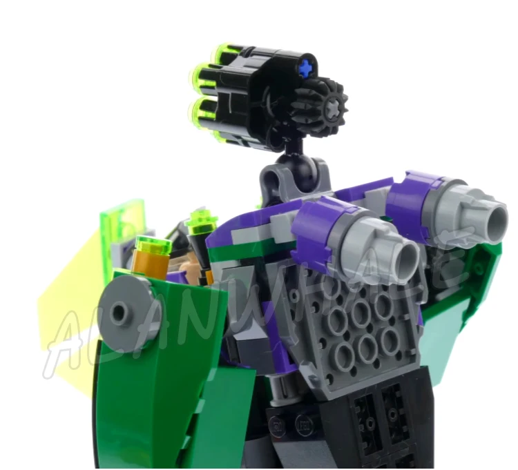 444 pçs super lutador luthor mech takedown escape pod planador infusores de energia 10843 blocos de construção brinquedo compatível com modelo