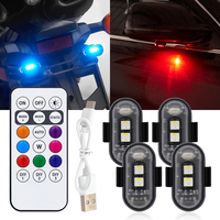 Wireless Remote Control Strobe Light LED Car Motorcycle 8 Colors Aircraft Warning Light Bicycle Drone Flash Signal Indicator