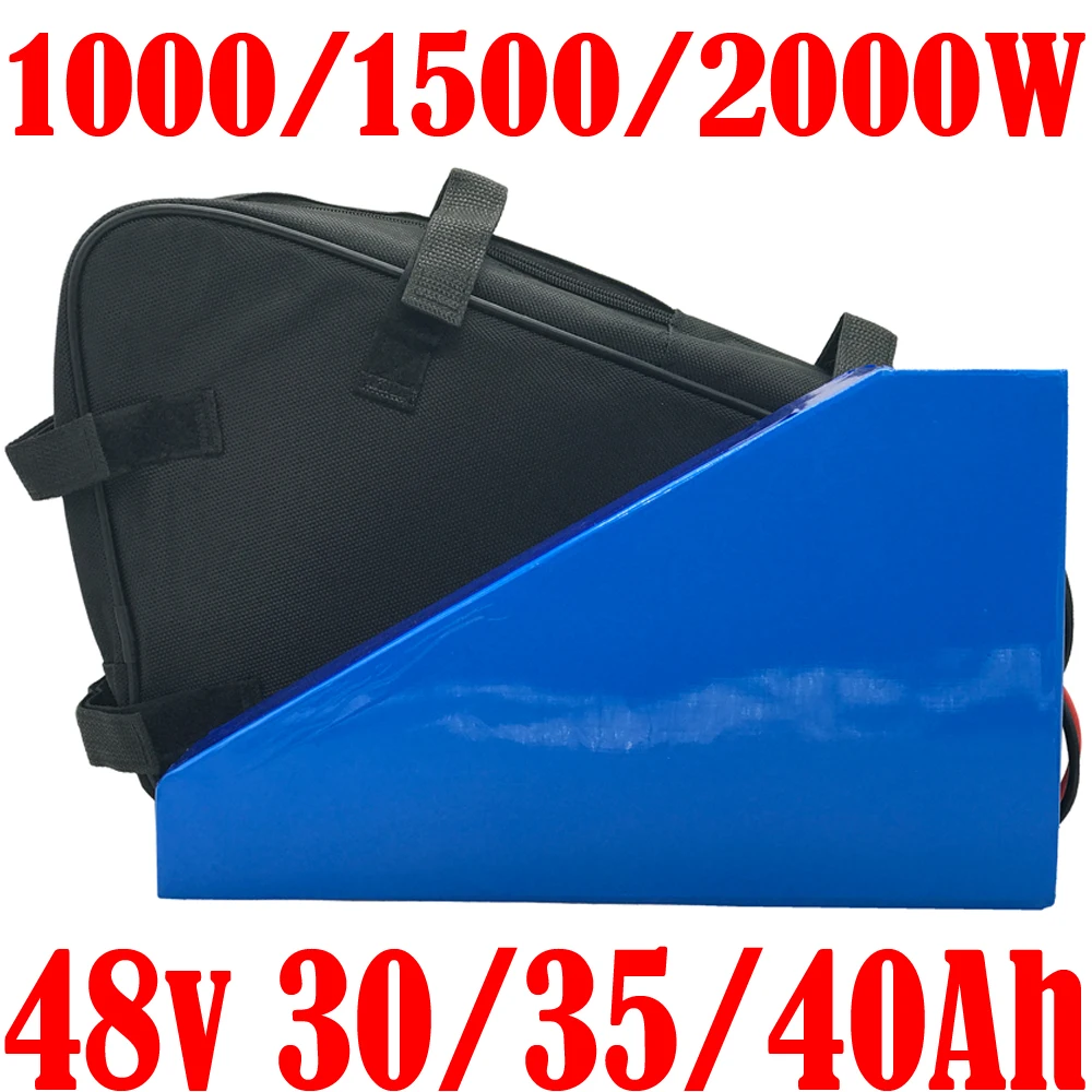 18650 Cell ebike battery 48V Triangle Battery 48V 30AH 35AH 40AH Lithium ion Battery For Bafang 1000W 1500W 2000W Electric Bike