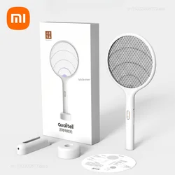 New Xiaomi Qualitell Electric Mosquito Swatter Rechargeable Convenient Handheld Wall-mount 2 in 1 Insect Fly Killing Dispeller