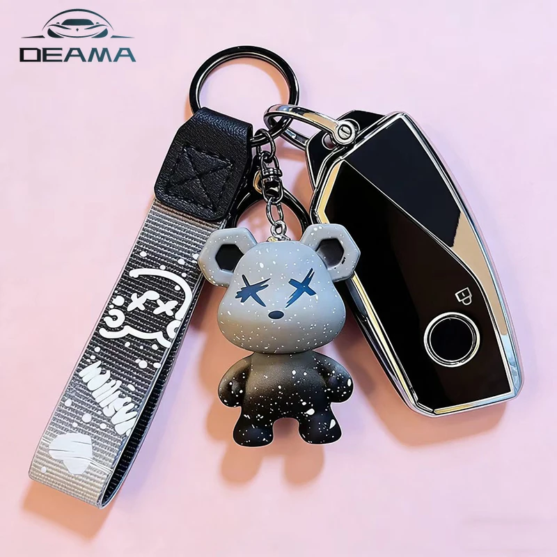 

TPU Car Key Case Cover for BMW I7 X7 G07 LCI IX I20 X1 X3 X5 U11 5 7 Series G70 G09 XM U06 G81 M3 Protected Fob Keychain