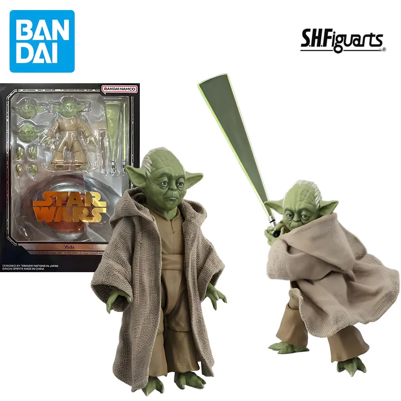 BANDAI Oryginalny ZESTAW MODELARSKI GUNDAM SHF Obi-Wan Kenobi Yoda Figurka Akcji Anime Model do Składania Zabawki Modelarskie Prezenty dla Chłopców Kolekcjonerskie