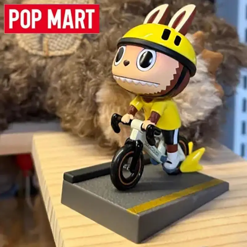 POP MART Labubu The Monsters Summer Cycling Series Blind Box Toys Ornaments Guess Bag Decorazione del desktop Modello Kawaii Regali per ragazze