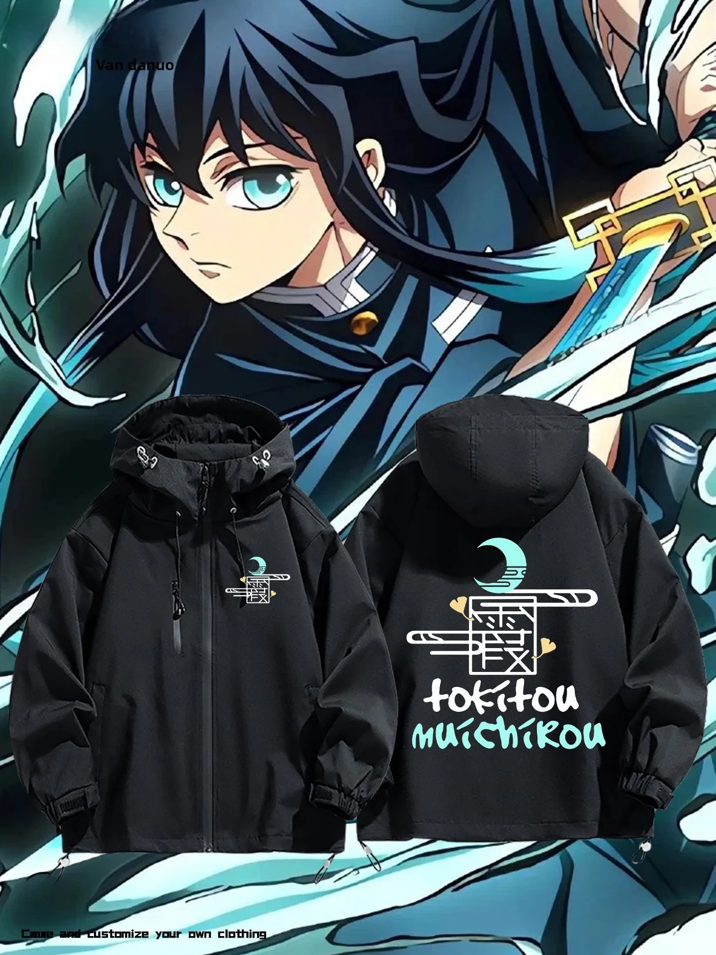 

Men's Cosplay Jaet Anime Toriko No Tenjo Outerwear Windproof Polyester Long Sve Hooded Zipper Closure Autumn Winter Jaet