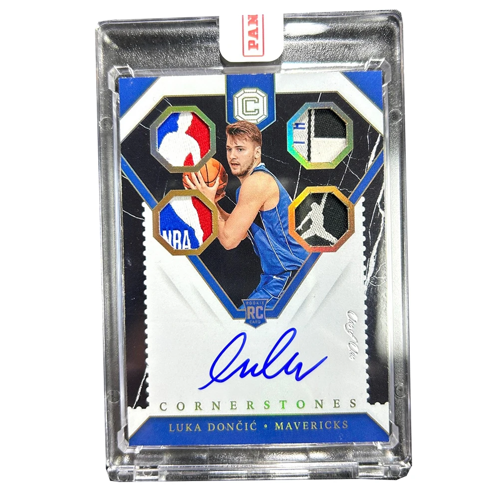 PANINI Luka Doncic DIY HOMEMADE Jersey material collection card bricks Basketball boy birthday present glitter signature texture