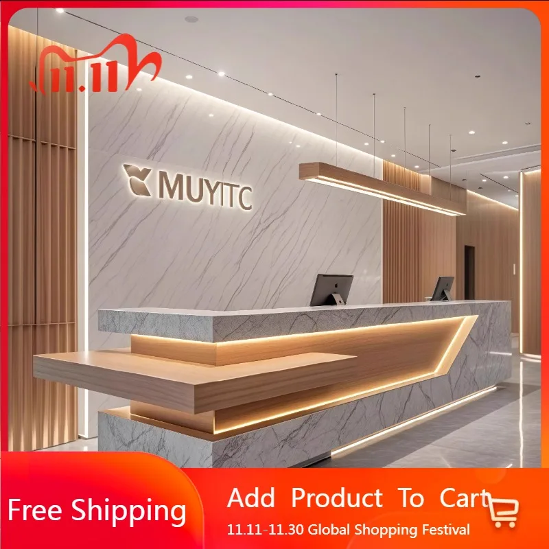 

Shop Modern Reception Desks Best Company Aesthetic Simple Desks Design Organizers European Display Scrivania Lounge Furniture