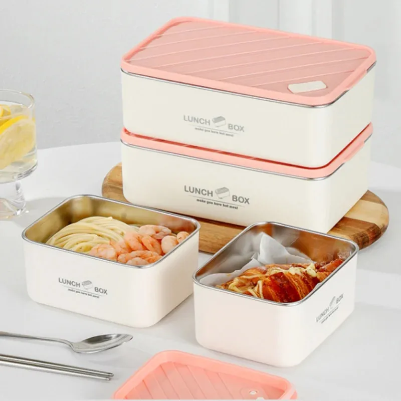

Multifunctional Large-Capacity Fruit And Bread Square Lunch Box Camping Picnics Portable Fruit Food Lunch Box