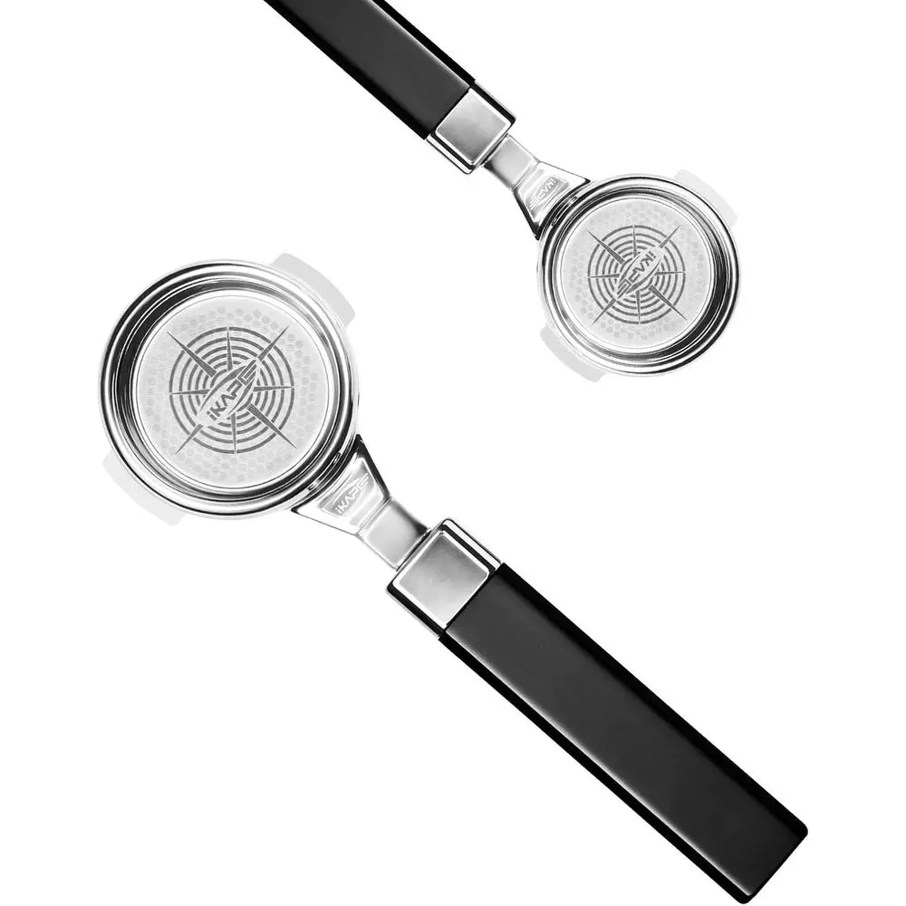 

58mm Bottomless Naked Portafilter with Aluminum Alloy Handle, Fits E61, ECM, Rocket, Sanremo, Synesso, Slayer, VBM Machines, 18g