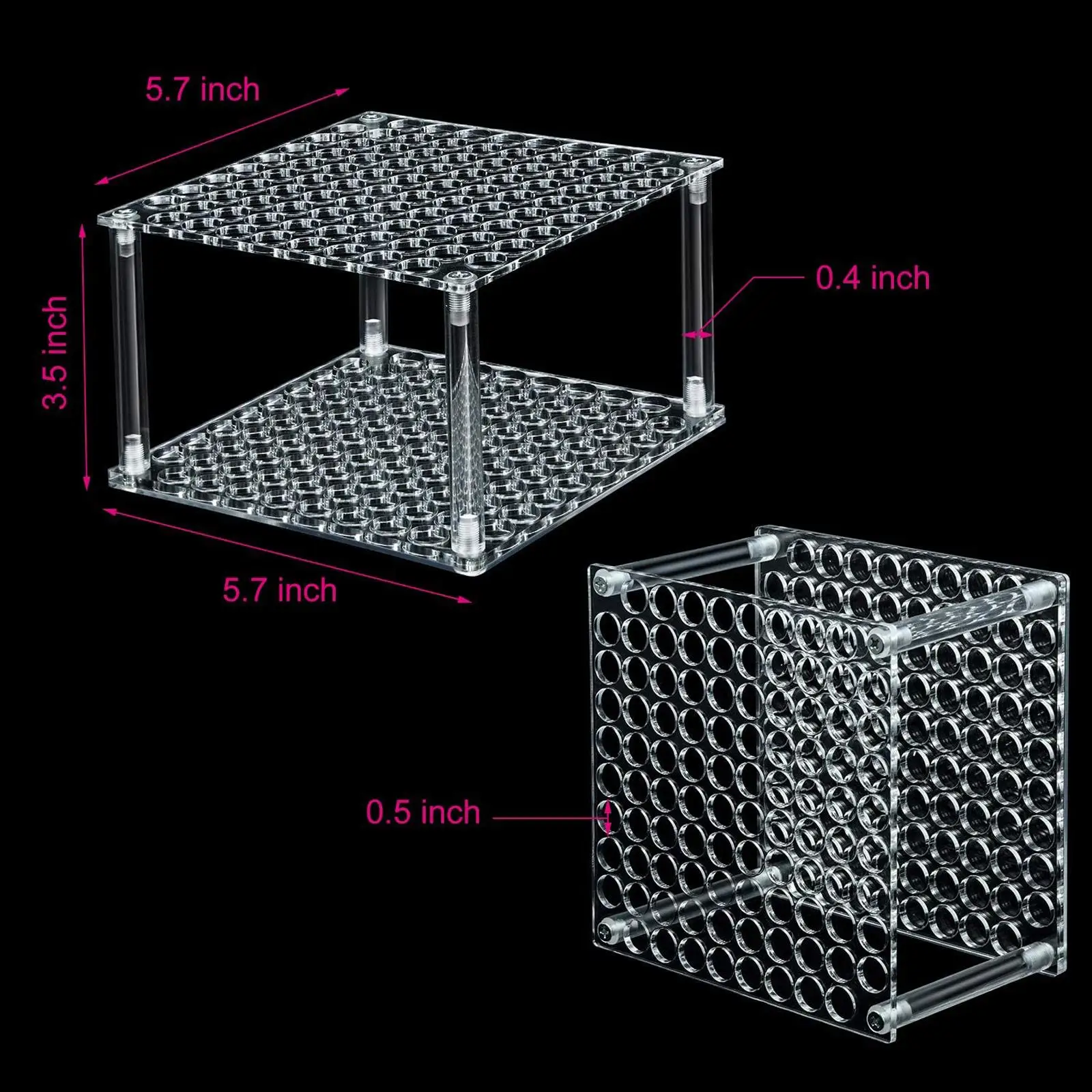 

Акриловая подставка для ручек, держатель для ручек для бровей, держатель для кистей для макияжа для цветных