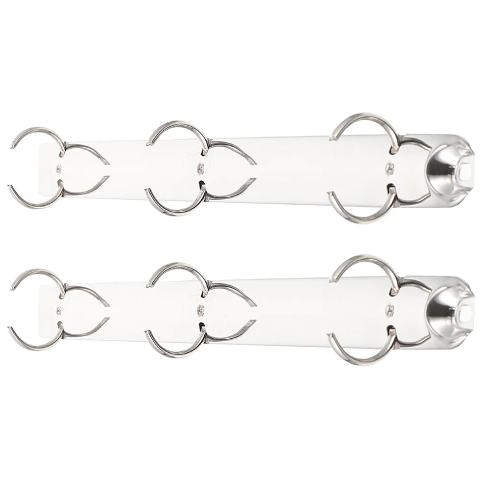 2 Pcs A4 Binder Binders The Notebook Mechanical Segmented Iron 3 Rings Inserts Planner Folder