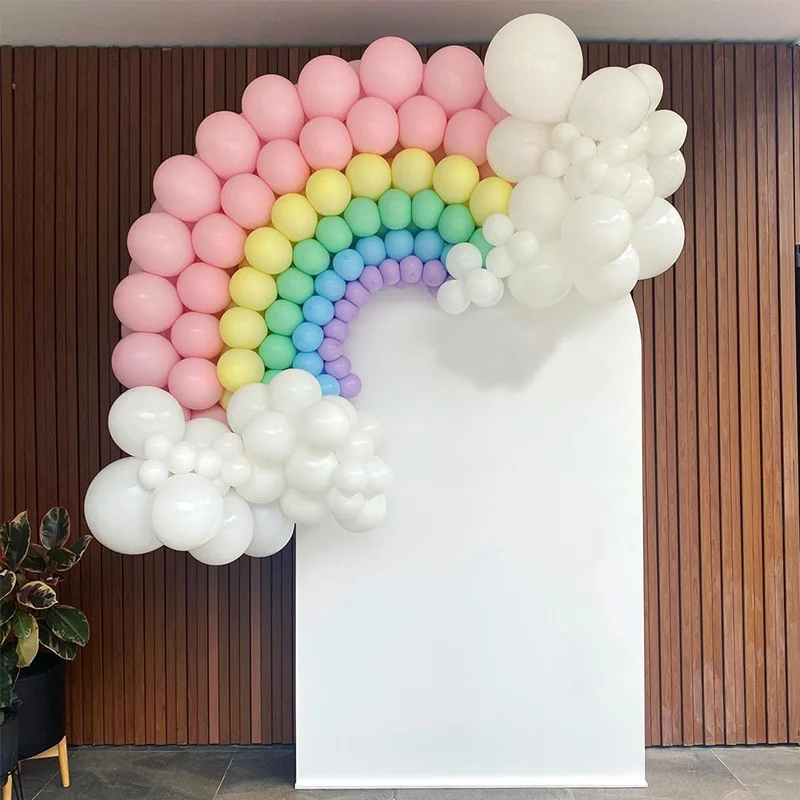 Rainbow Unicorn Balloon Garland Arch Kit Macaron Ballon Wedding Birthday Party Decorations Kids Baptism Girl Baby Shower Globos