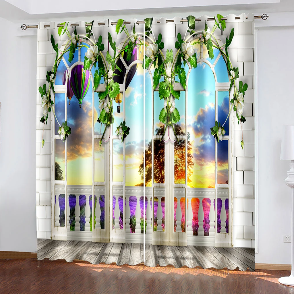 

3D Printed Shower Curtain Waterproof our window scenery curtains Home Decoration